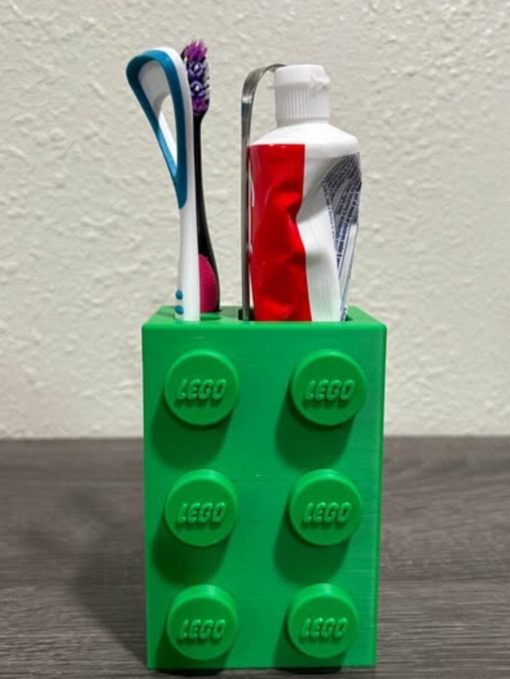 LEGO Toothbrush Holder